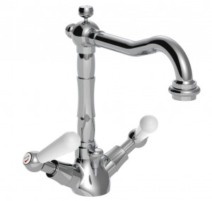 9521 Смеситель для раковины на одно отверстие со сливным клапаном из латуни 1,1 / 4 ”. Bongio La Tosca