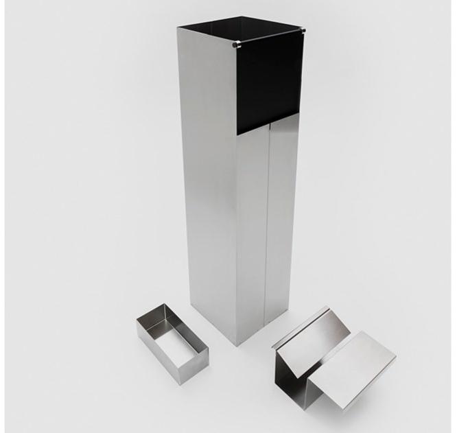 Danese Milano Напольная пепельница с корзиной из нержавеющей стали и алюминия  Dm2038b00  - Вид №1