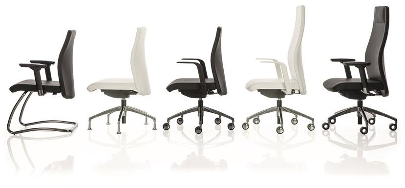 Luxy Кожаное кресло руководителя с подлокотниками на колесиках Smartoffice sun-id-1354966 - Вид №3