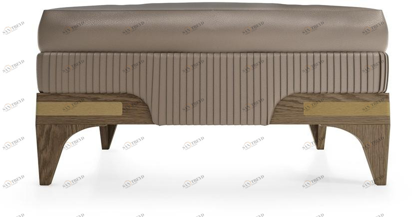 A.R. Arredamenti Квадратный кожаный пуф Alexander A62