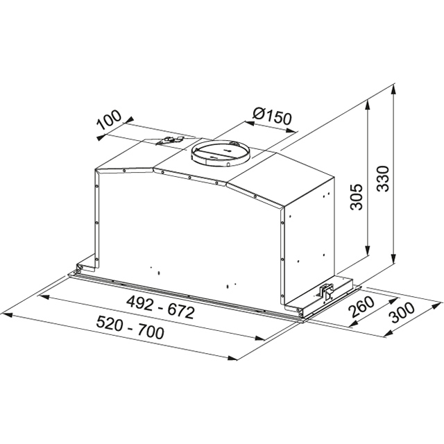 Вытяжка  FBI 737 XS/WH Franke Box Plus Glass FBI 737 XS/WH Нержавеющая сталь/белое стекло  - Вид №1
