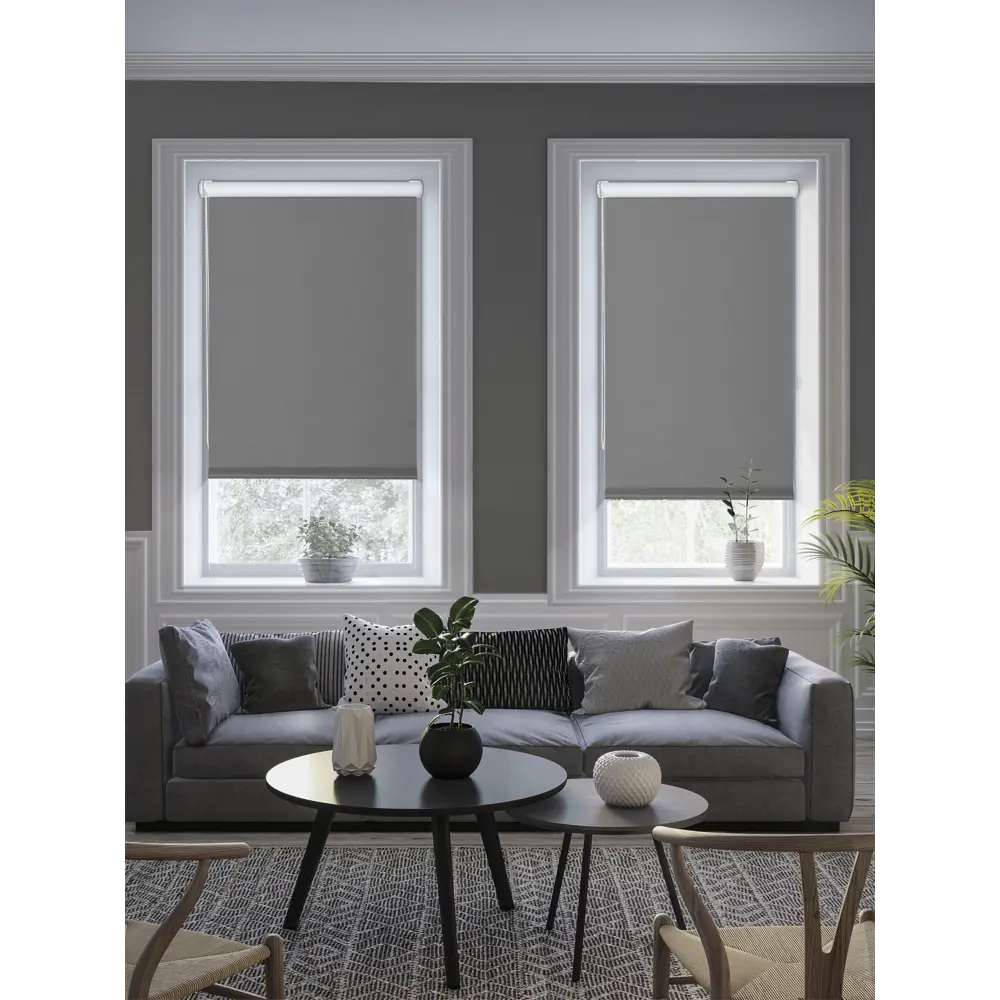 Штора рулонная блэкаут Midnight 70x175 см серая 86305116 STLM-2101187 GARDEN - Вид №4