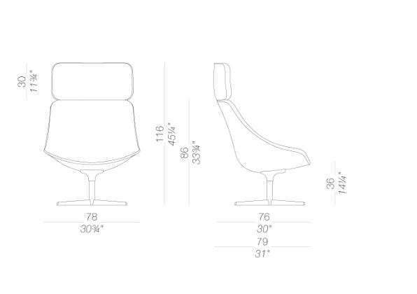 Спицевое кресло Lapalma AUKI ARCH-00068325 - Вид №5