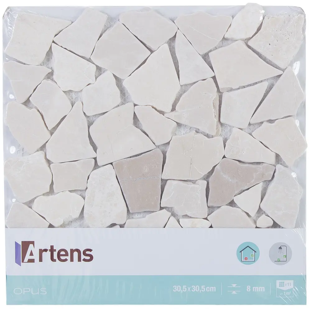 Мозаика мраморная Artens Opux 30.5x30.5 см цвет кремовый 18731848 STLM-2149408 - Вид №8