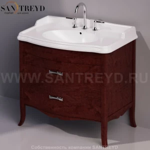 Тумба с ящиком под раковину AR864 орех