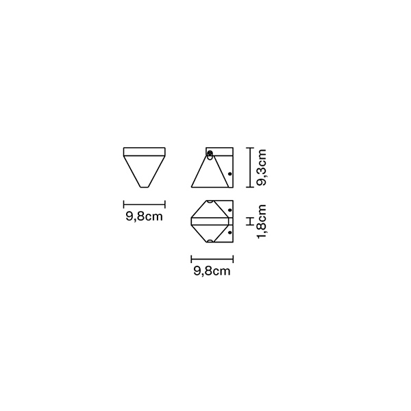 Светильник настенный черный Fabbian F41D0121 FABBIAN  00-3882605 Черный  - Вид №7