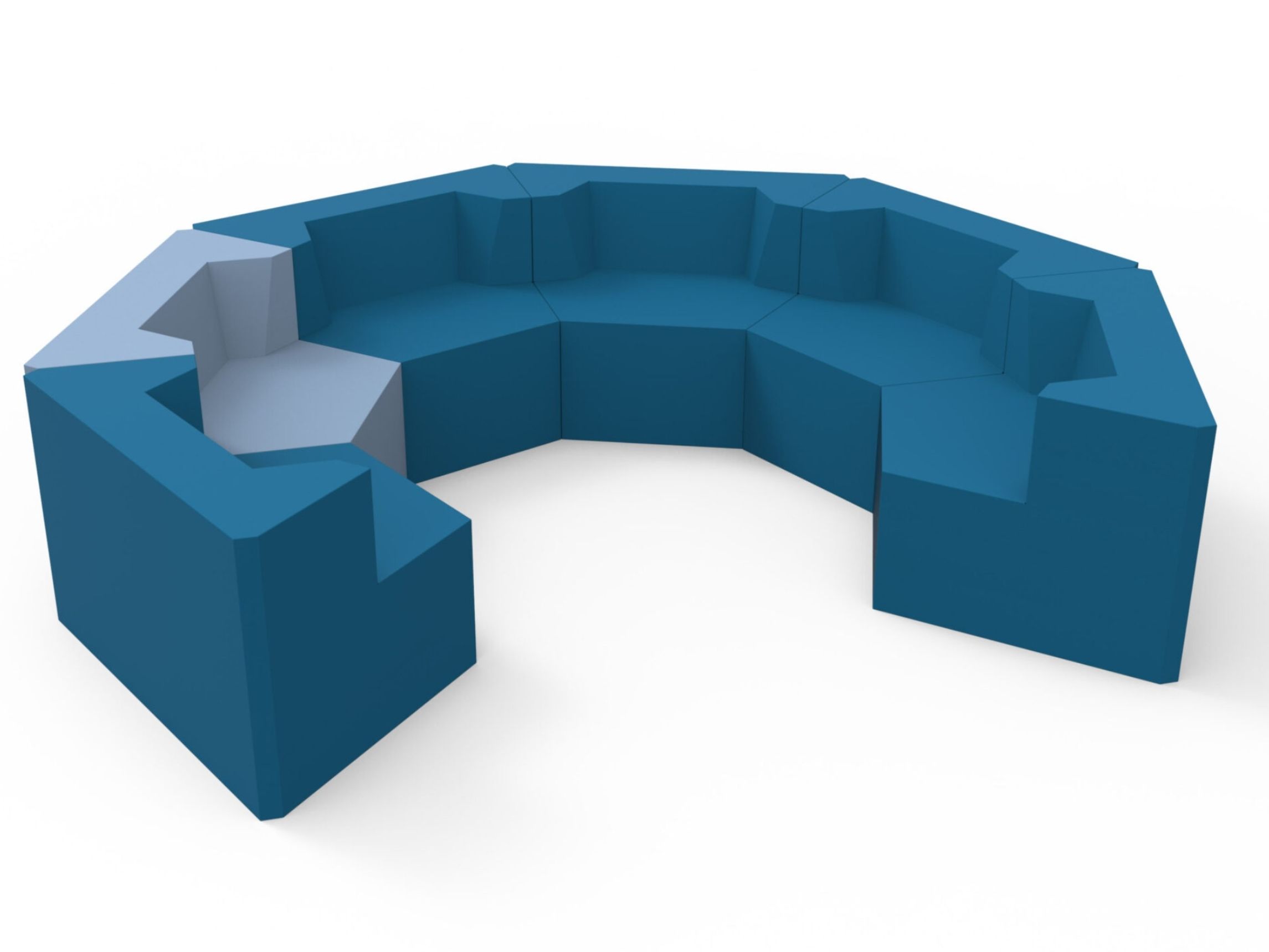 Изогнутый диван для контракта из пены QM Quinze & Milan Scone ARCH-00121831