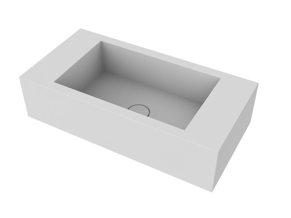 Квадратная подвесная раковина из твердой поверхности MOMA Design CUBANITO ARCH-00037366 - Вид №3