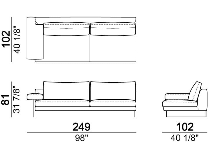 Секционный кожаный диван Arketipo EGO ARCH-00053712 - Вид №14