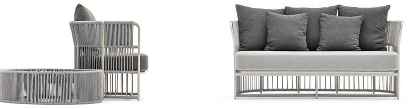 Varaschin Диван из тканого синтетического волокна Tibidabo 1246 - Вид №3