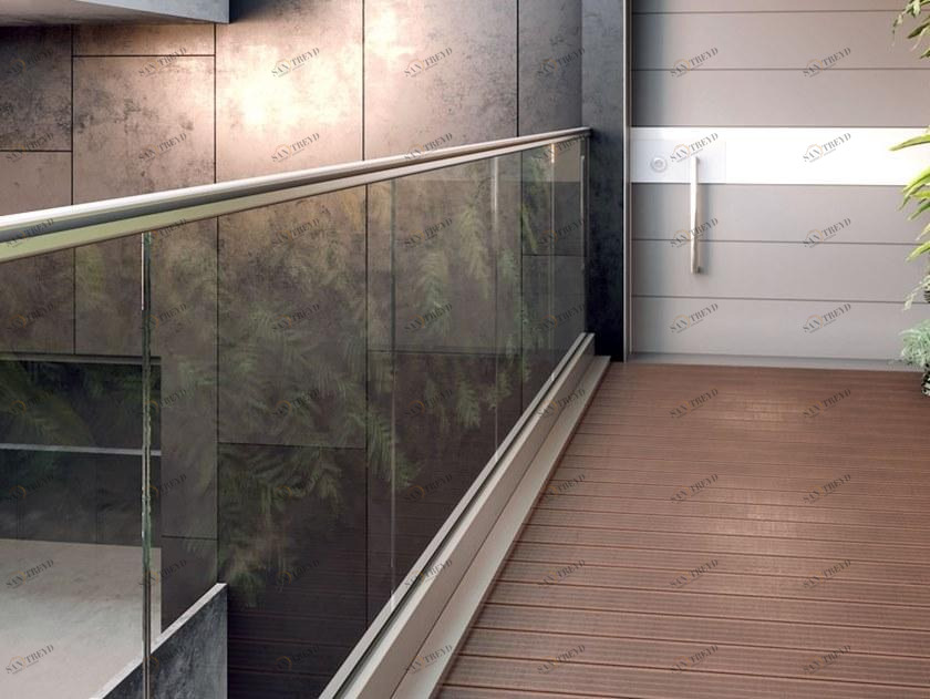 Metalglas Bonomi Балюстрада с клапаном для офсетной фиксации sun-id-1504345