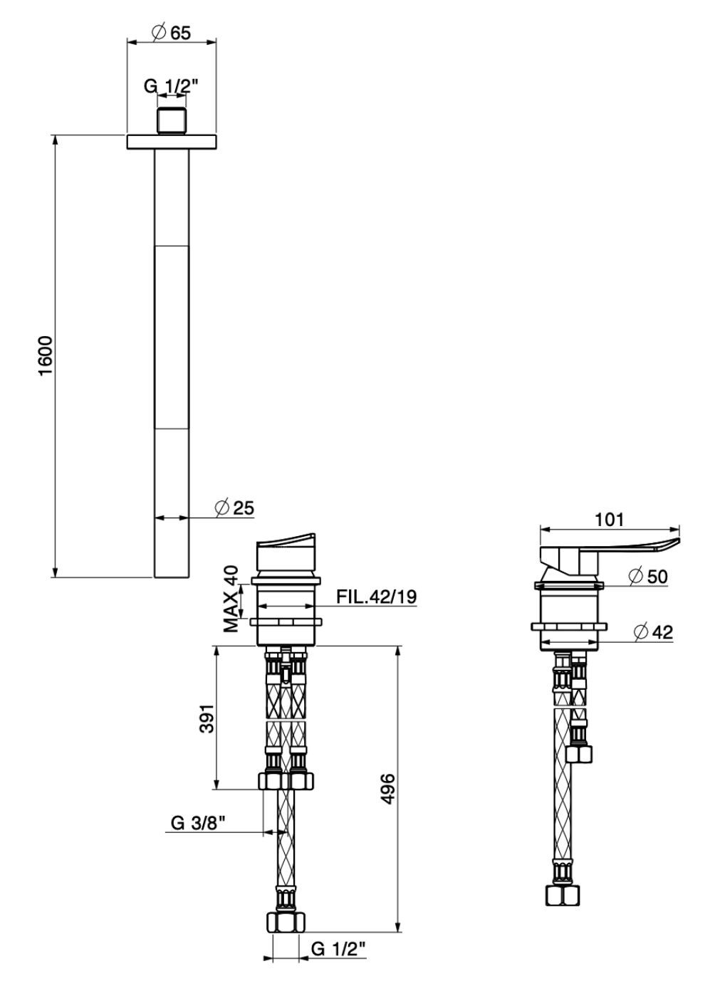Потолочный дозирующий носик GATTONI Слойка ARCH-00105240 - Вид №1