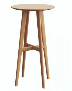 Paged Высокий круглый журнальный столик из дуба