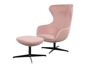 Тканевое вращающееся кресло с подлокотниками