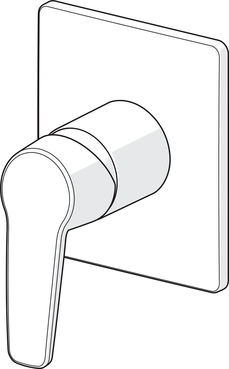 Oras 3985 Панель смесителя для душа 3985 Saga Хром  - Вид №2
