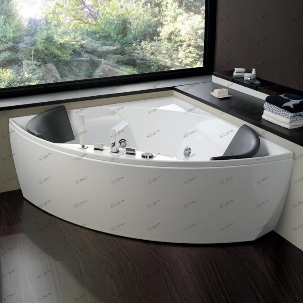 Ванна угловая с аэромассажем Meli 150 см Karolitalia BLUBLEUMELIBLUAIR