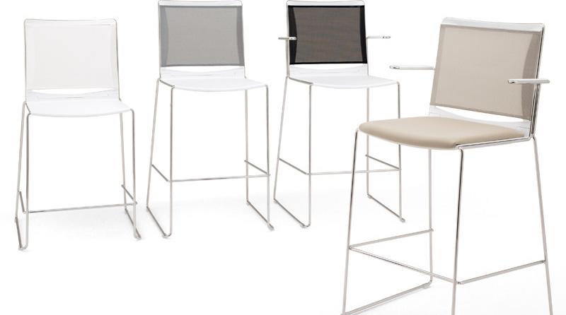 Diemmebi Высокий табурет с подлокотниками со спинкой S’mesh sun-id-1441627 - Вид №2