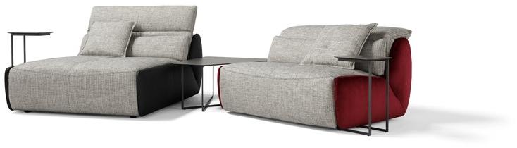 Egoitaliano Мягкая кушетка из ткани Selfy sun-id-1375563 - Вид №3