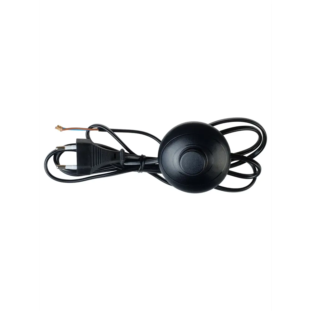 Выключатель ножной с проводом 28579 2 м цвет черный DUWI STLM-2131646