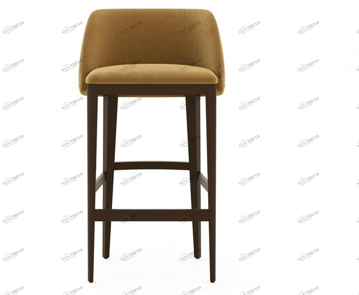 Domkapa Табурет из бука со спинкой из искусственной кожи sun-id-1438917