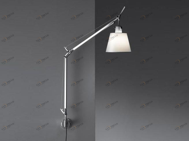 Artemide Настенный светильник из алюминия и сатина Tolomeo 0947020a