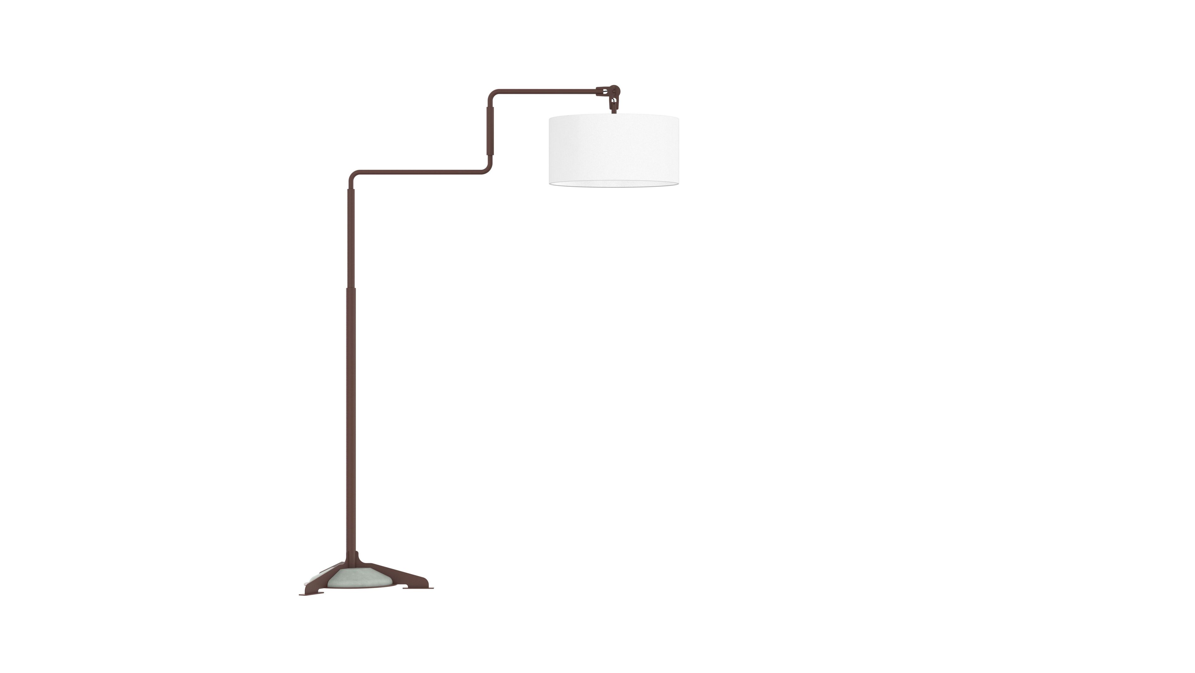 Регулируемая напольная лампа из стали и ткани FUNCTIONALS SWIVEL ARCH-00115884 - Вид №5