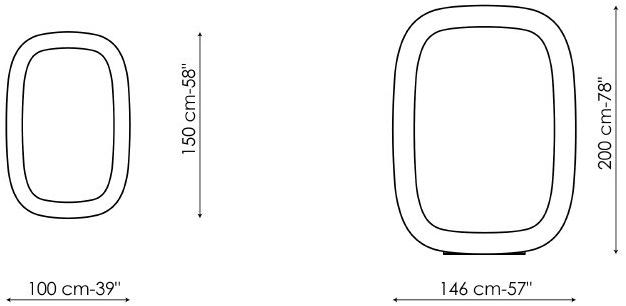 Bonaldo Настенное керамическое зеркало sun-id-1484035 - Вид №3