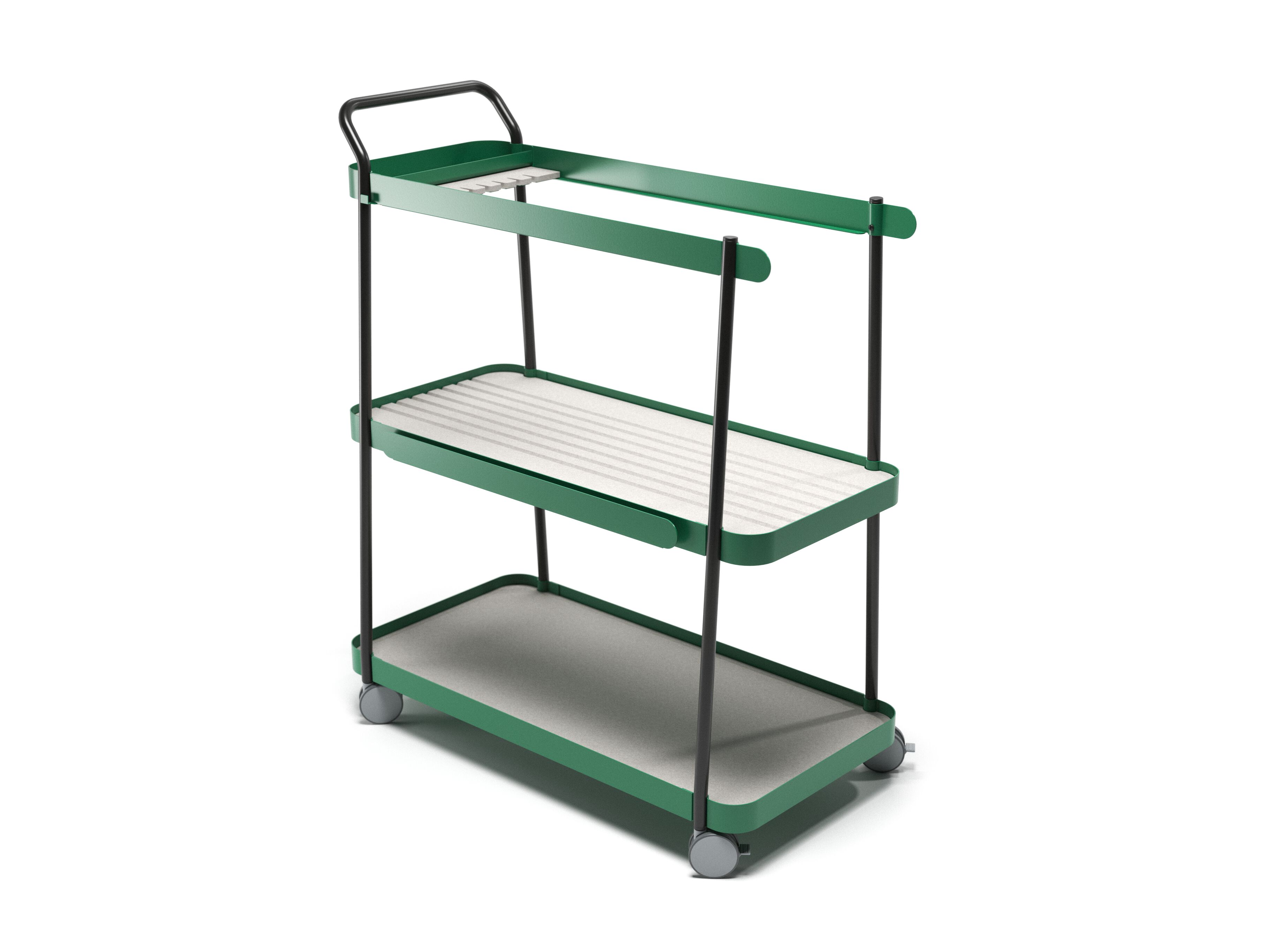 Стальная тележка с порошковым покрытием с полками Haworth Collaborate ARCH-00117404 - Вид №4
