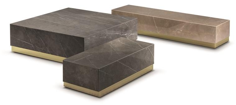 Frigerio Salotti Низкий прямоугольный журнальный столик из керамогранита Joey sun-id-1453274 - Вид №1