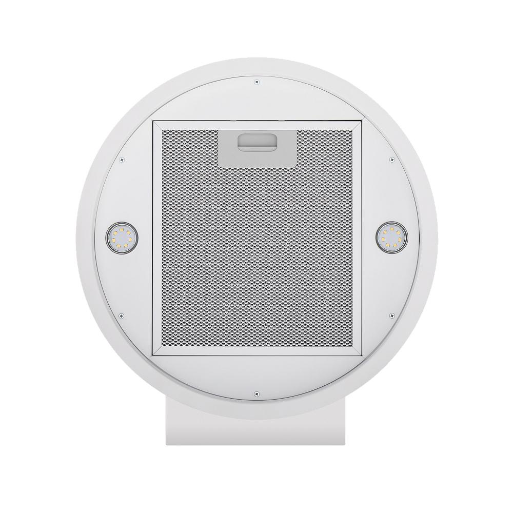 LEE WALL (C) 39 WHITE Вытяжка / вытяжка с настенным креплением, максимальная производительность 1000 м3/ч,рассчитанная на кухню до 40 м2 с низким уровнем шума 52 дб, белая Maunfeld Santreyd  - Вид №2