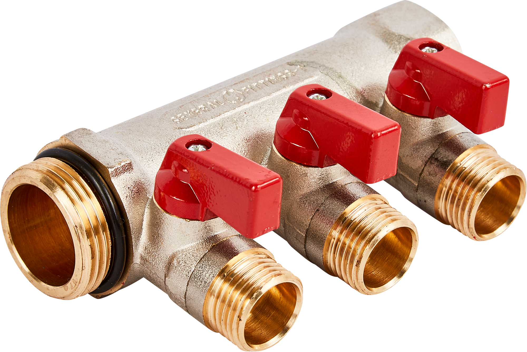 Коллектор STOUT на 3 отвода 1"×1/2" для систем отопления 86542789 STLM-0069834