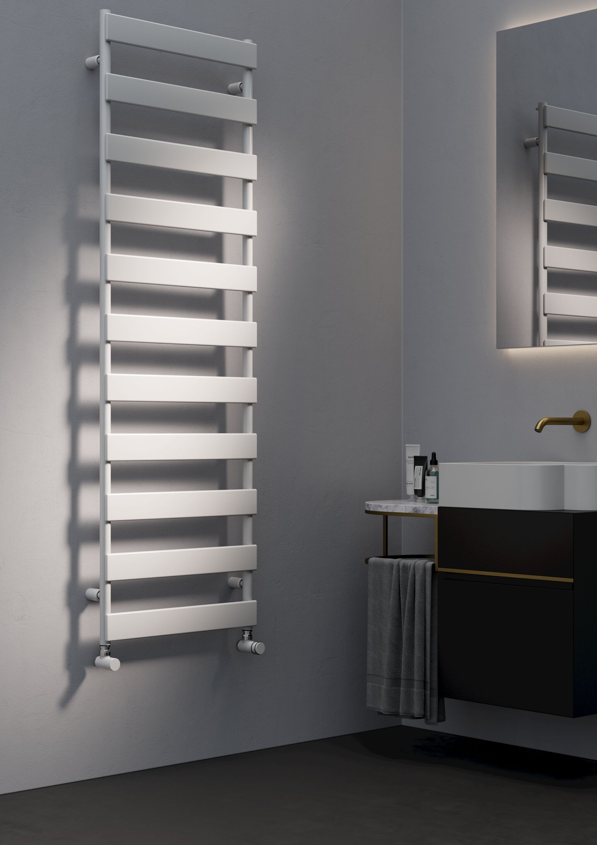 Настенный полотенцесушитель из углеродистой стали Tubes основы ARCH-00032580 - Вид №5