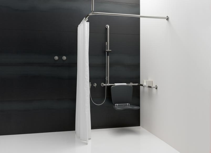 802.34.01030 Active+ занавеска для душа/кабины, специальные размеры HEWI Duschvorhänge/-stangen  - Вид №6