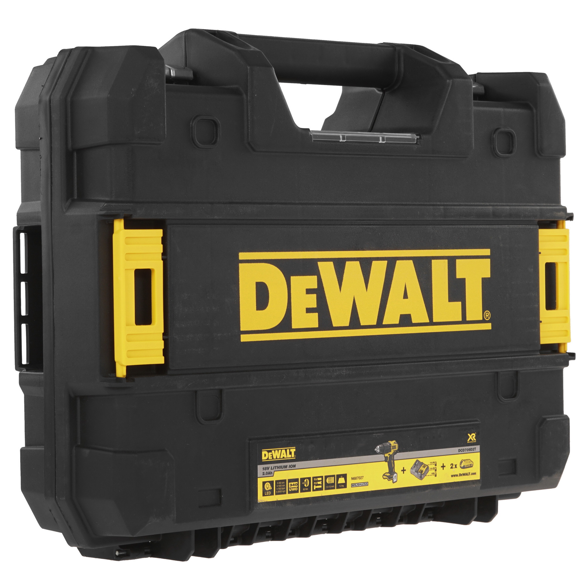 Дрель-шуруповерт DeWalt DCD709D2T XR FLEXVOLТ 18/54V 9014044 STDN-0034090 - Вид №8