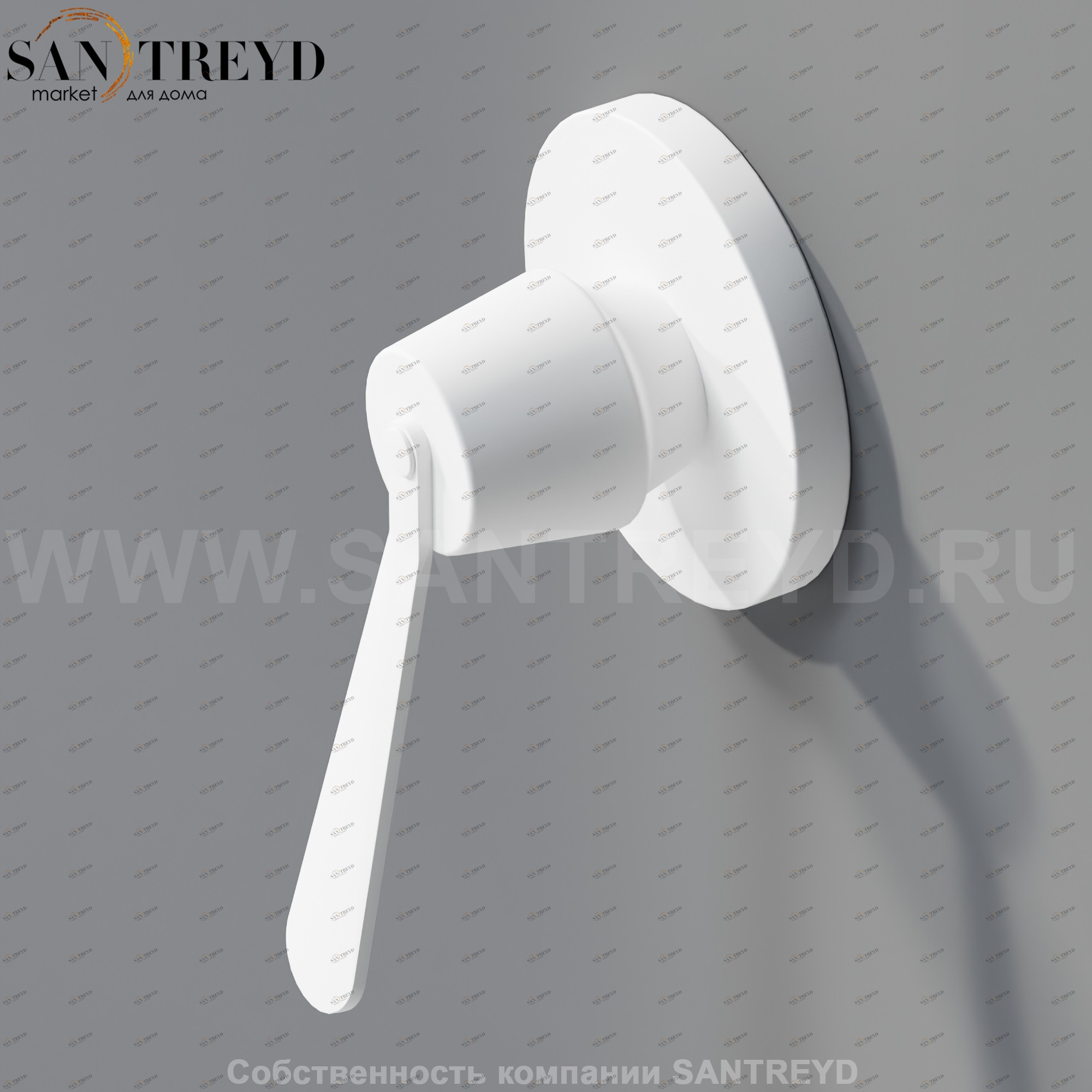 Плоская ручка 9,1 см MET0053Z FEZ белая матовая Agape MET0053RZ