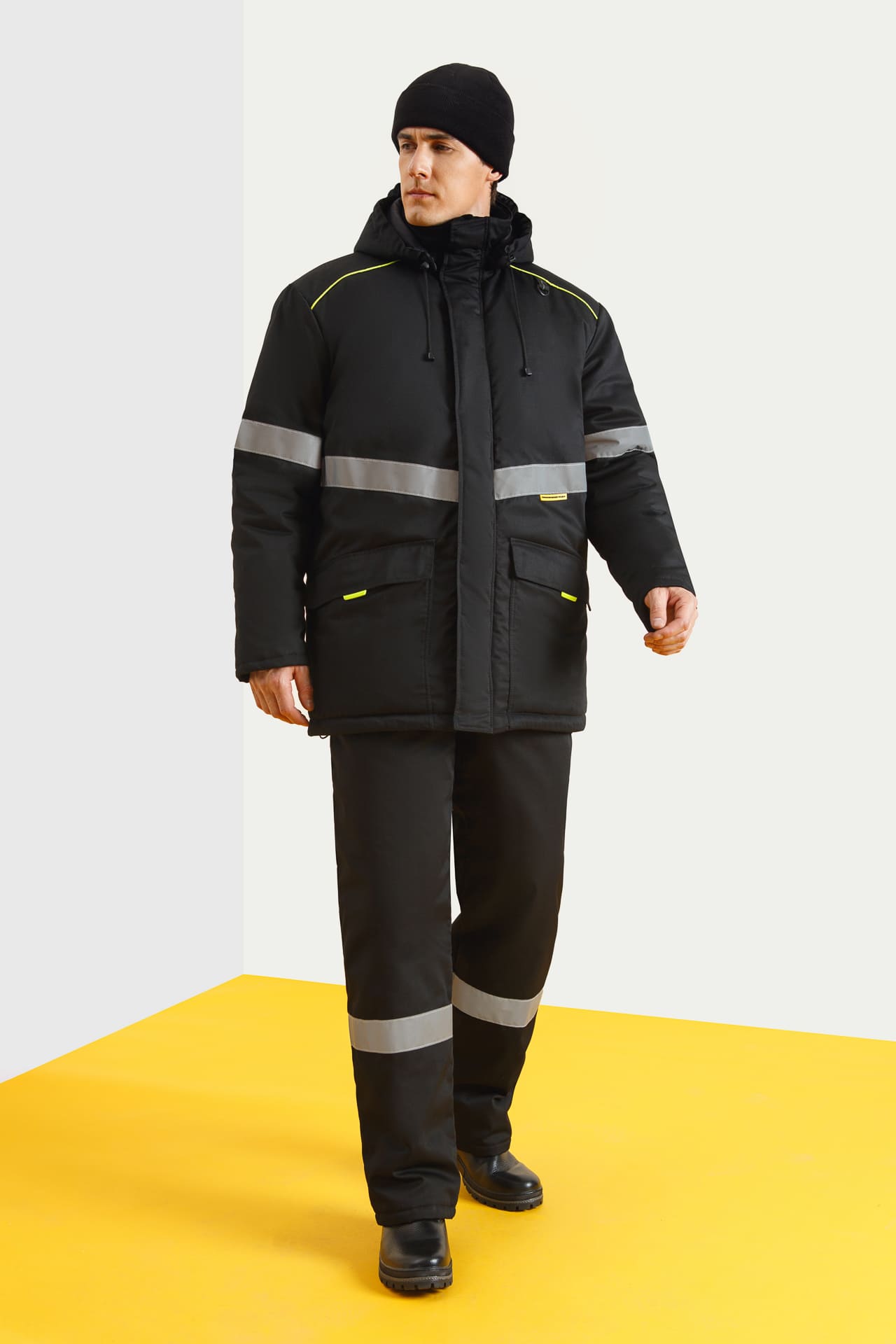 5038068 Костюм СОЮЗСПЕЦ утепленный черный  Зимняя спецодежда  размер 60-62/170-176  - Вид №12