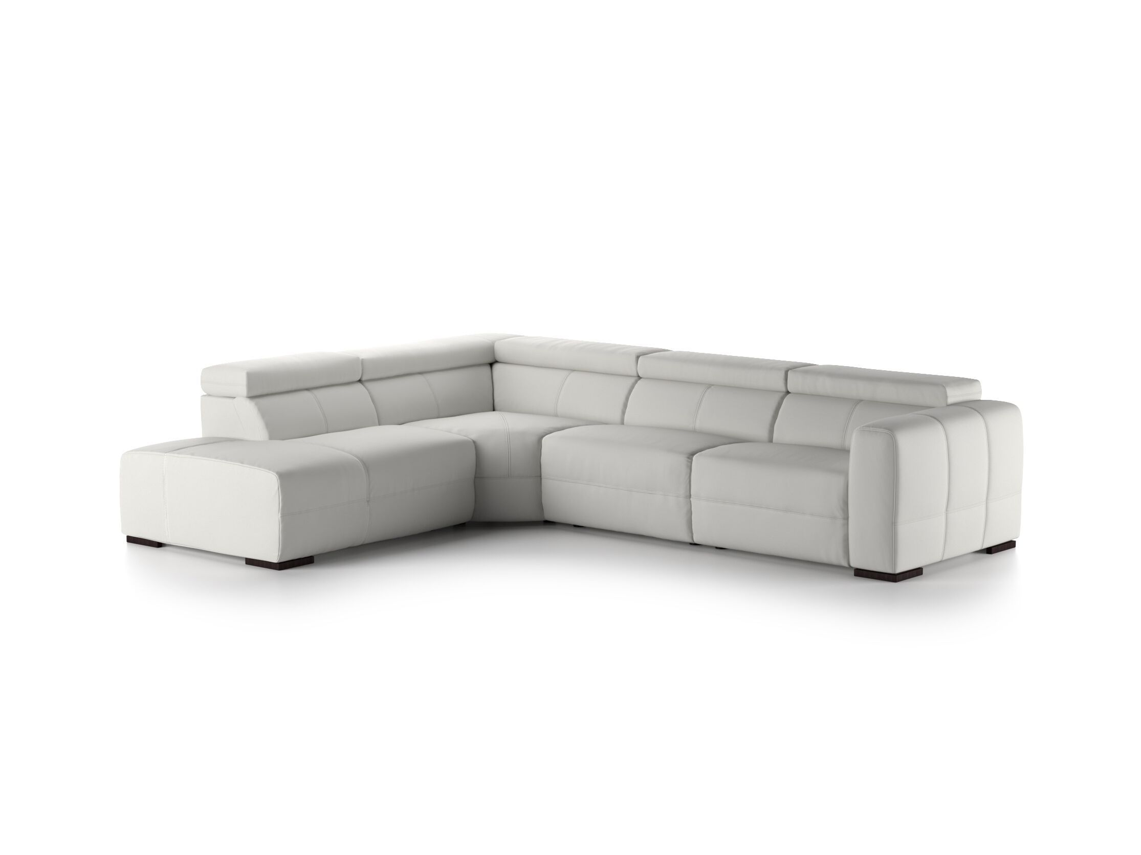 Кожаный угловой диван с откидной спинкой Natuzzi Italia Balance ARCH-00120166 - Вид №4