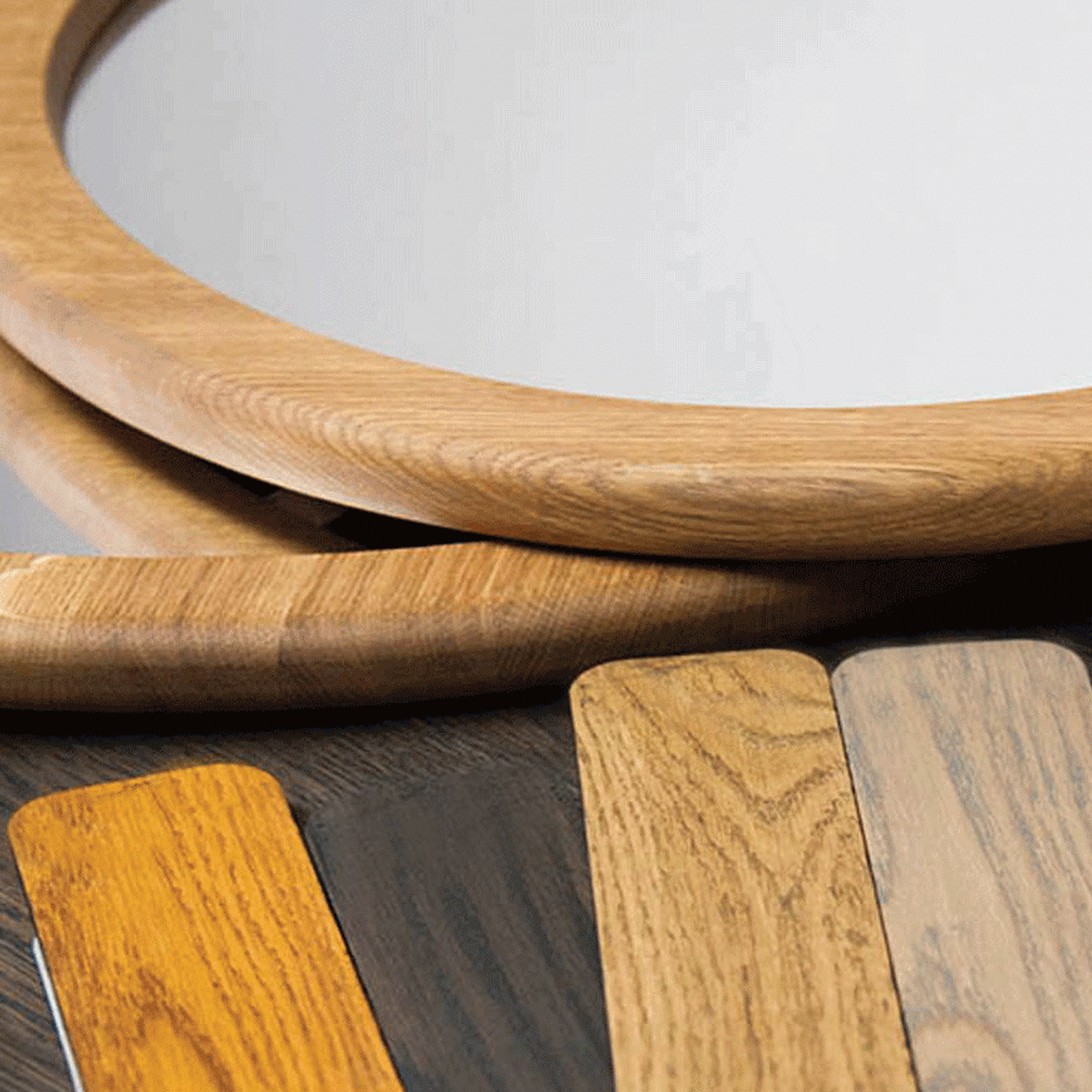 Зеркало деревянное круглое Veneto BONESSI ДИЗАЙНЕРСКИЕ 231923 Коричневый  - Вид №2