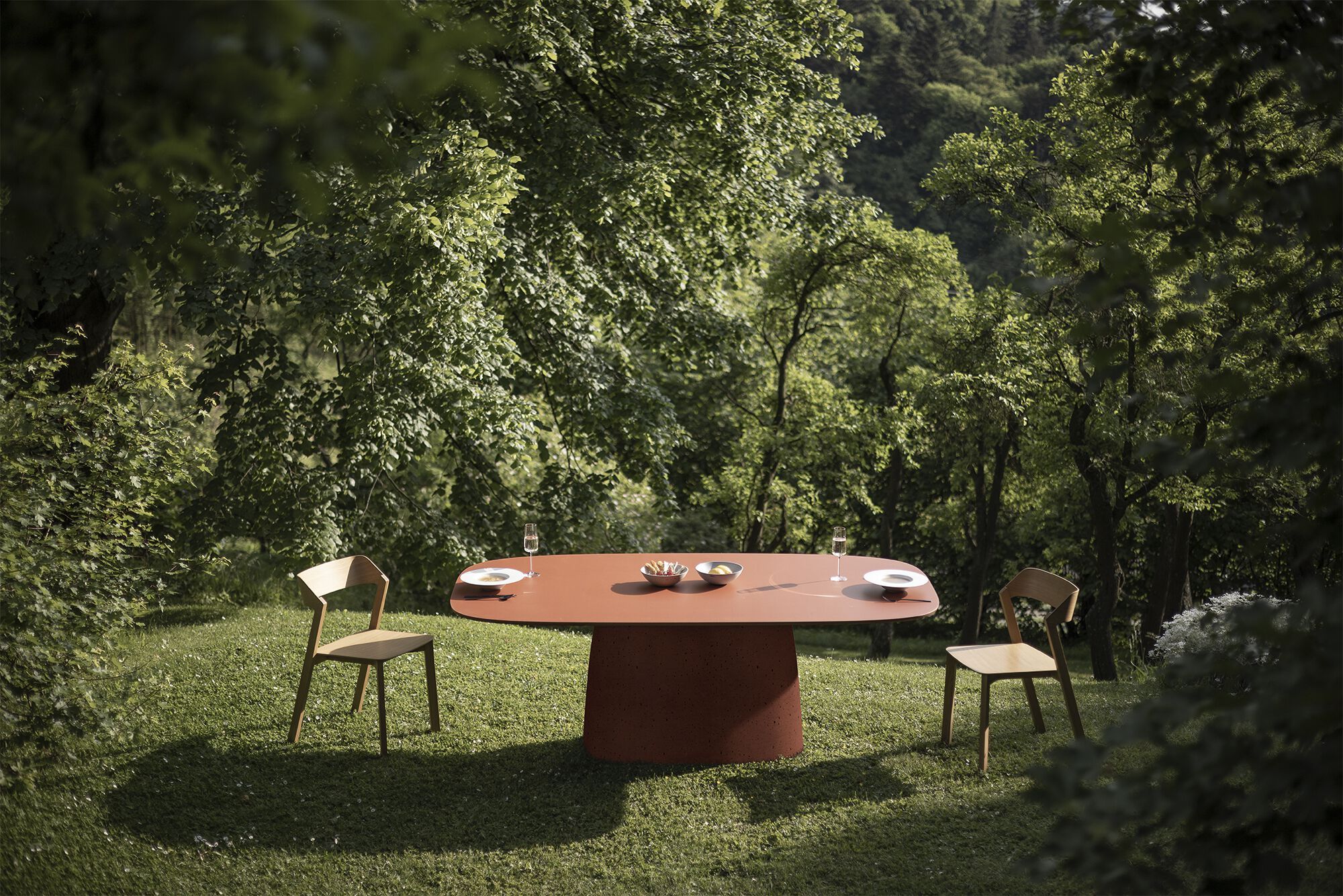 Бетонный прямоугольный садовый стол Betoni ARCH-00130112 - Вид №7