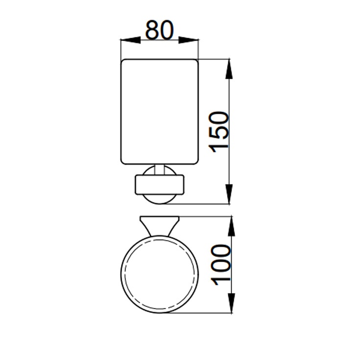OA500301560 Стакан для зубных щеток Webert Opera - Вид №1