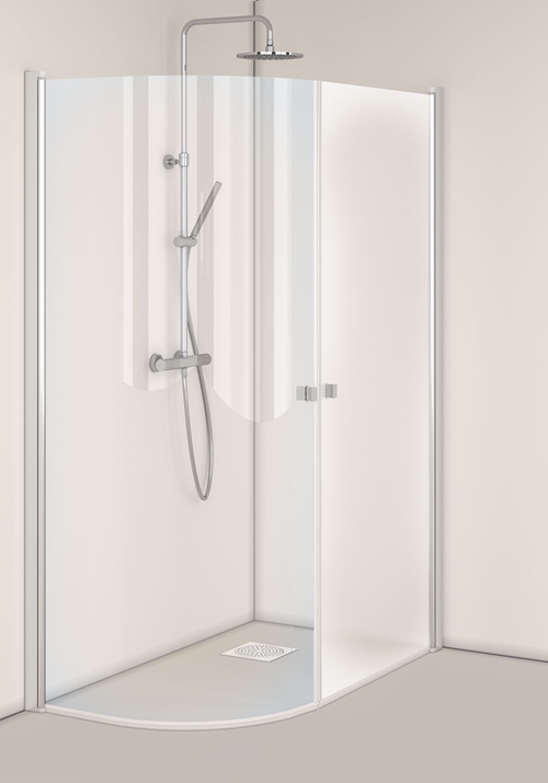 1450457 Igloo Pro J + Душевой Уголок Прямой Матовый 80X100 Hafa Прозрачный  - Вид №1