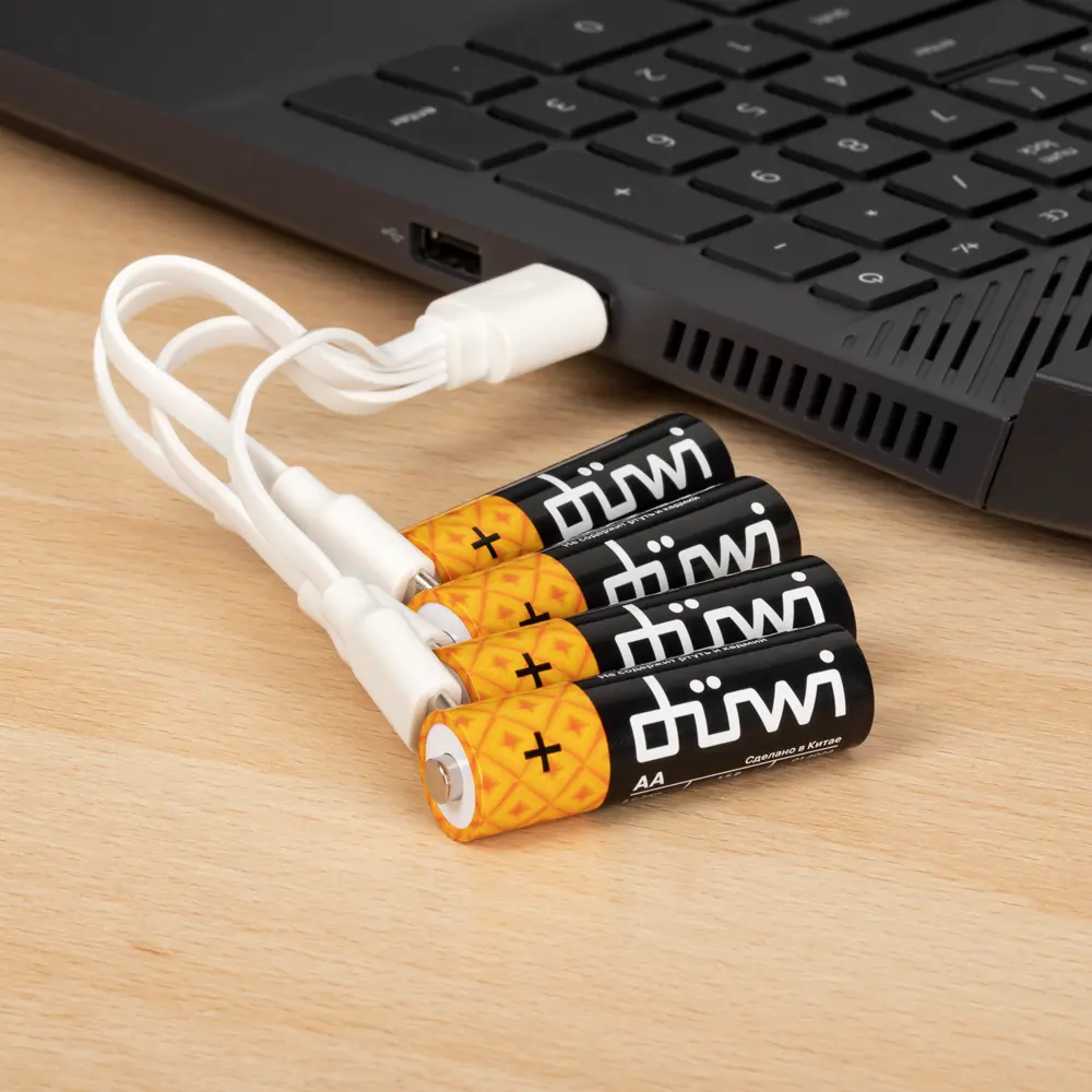 DUWI Li-Ion аккумуляторы AA 1800 мАч - 4 шт с USB-C зарядкой 84376889 STLM-0048864 - Вид №8