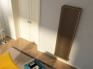 Настенный стальной вертикальный полотенцесушитель