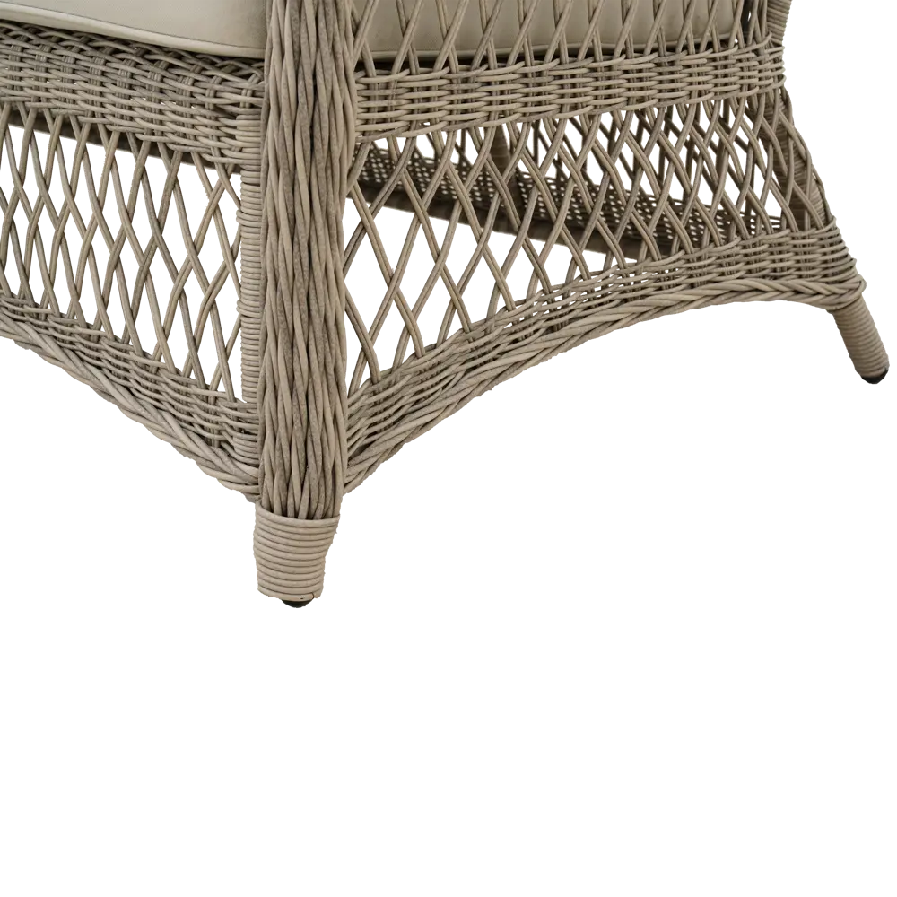 Набор садовой мебели Naterial Idyll алюминий/полиэстер/искусственный ротанг/стекло серый/бежевый: стол, диван и 2 кресла 84855745 STLM-2151334  - Вид №11