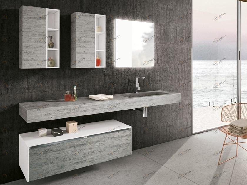 Gruppo Geromin Подвесной шкаф для ванной с ящиками Change sun-id-1427651