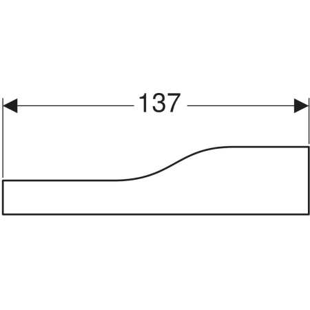 430310016 Фронтальная декоративная панель Geberit Bambini для детской раковины, для трех смесителей для раковины, более низкая раковина слева Geberit  - Вид №3