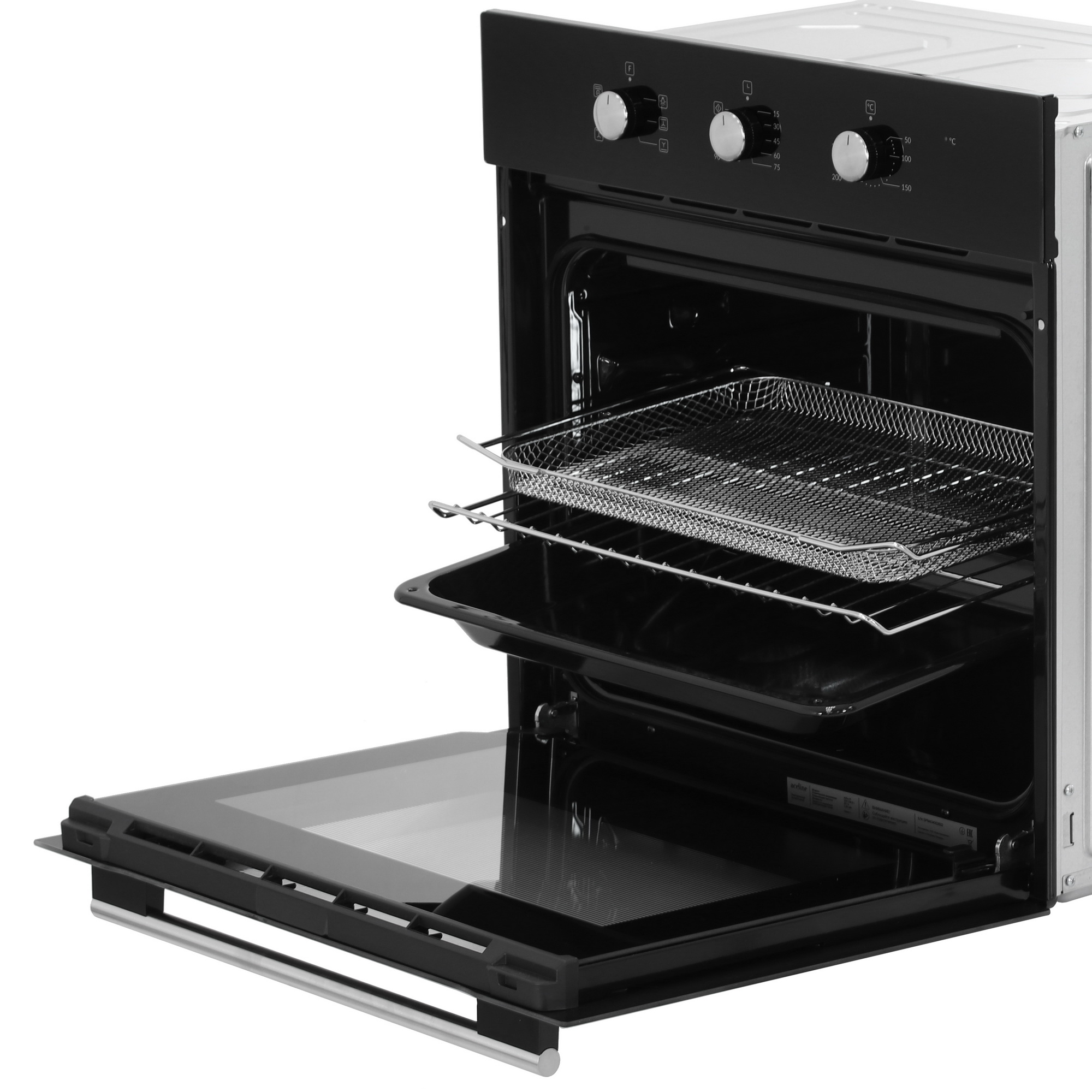 9133298 Электрический духовой шкаф Aceline Airfry-01 черный STDN-0097726 - Вид №6