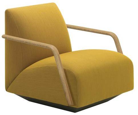 Andreu World Кресло из ткани с подлокотниками Manfred Sf2095 - Вид №3