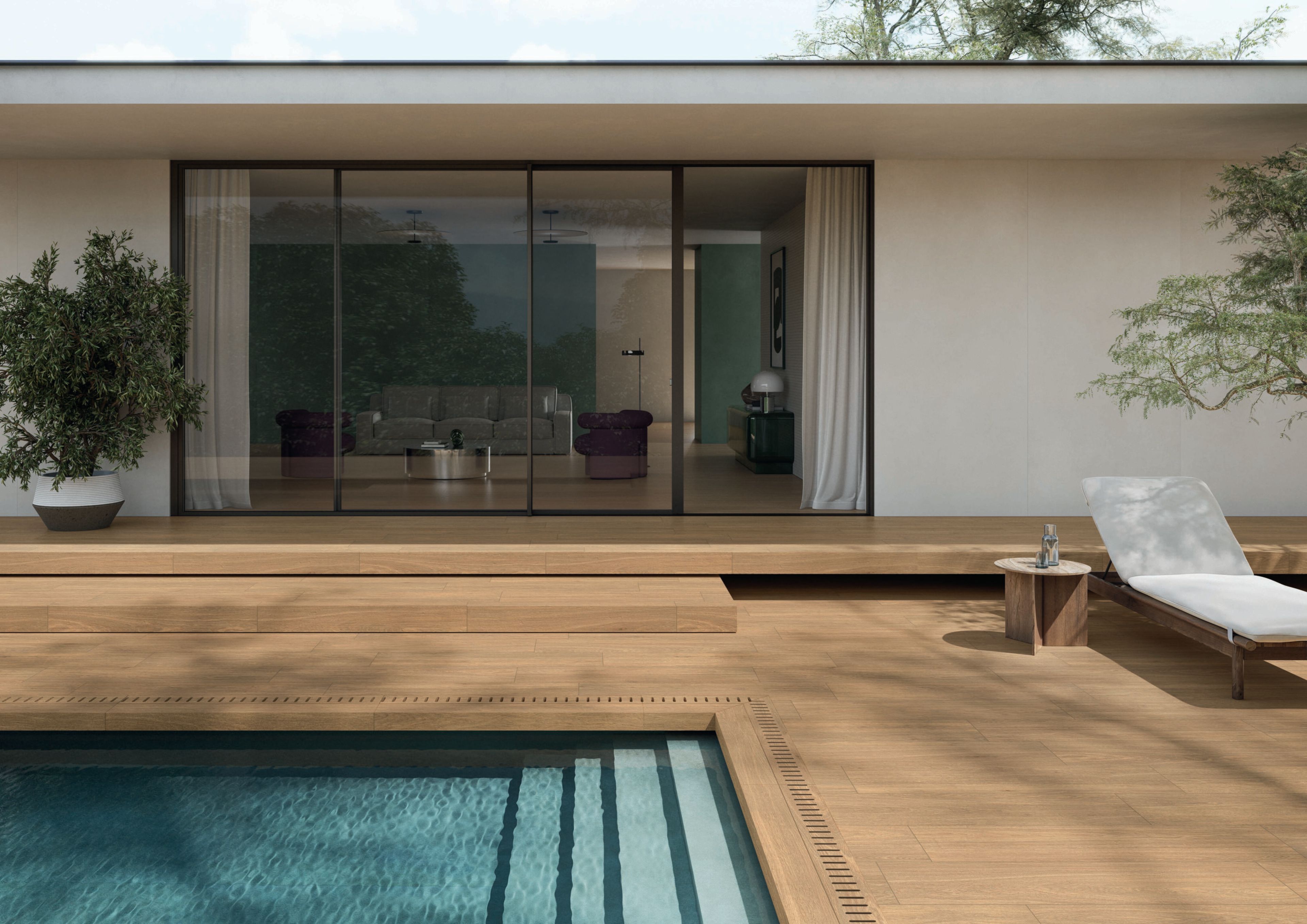 Пол / облицовка керамогранита под дерево Italgraniti Essence Select ARCH-00092058 - Вид №1