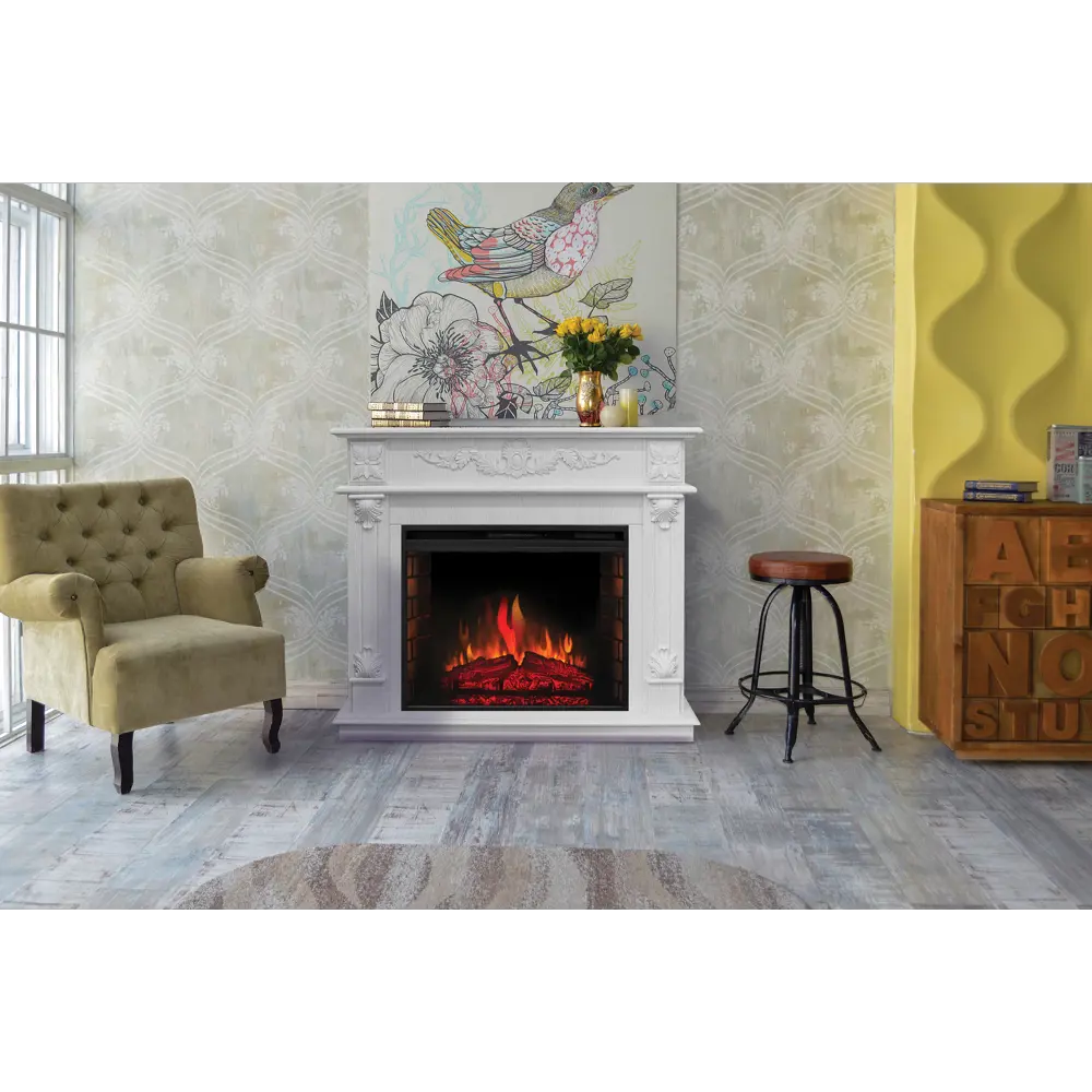 REALFLAME Philadelphia 26 - Портал для электрокамина венге/белый 17116368 STLM-0007528 - Вид №12